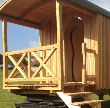 Exemple de roulotte en bois
