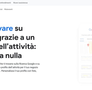 cheda principale Google My Business