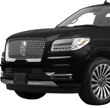 a black lincoln suv with a black background