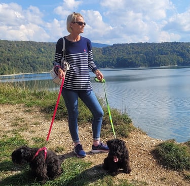 Lac de Vouglans, proche de l'élevage