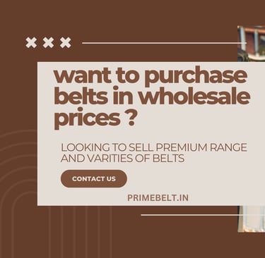 Contact prime belt for wholesale belts