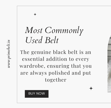 genuine leather black belt