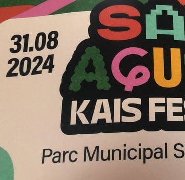 a sign that says,'shut up the sign for a festival