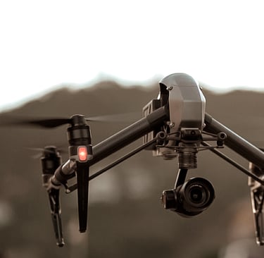 produção com o drone DJI Inspire 2