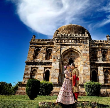 Pre-wedding Photoshoot Delhi Lodhi Garden, Elegant Photos Studio Photographer in gurgaon