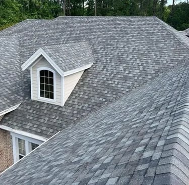 a man on a roof with a roof top
