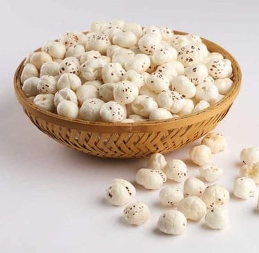 Nutritious and crunchy foxnuts sourced from the best farms.