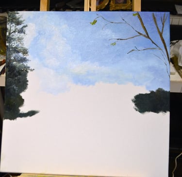 a painting of a painting of a tree