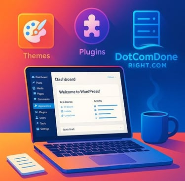 a laptop with a laptop and a cup of coffee