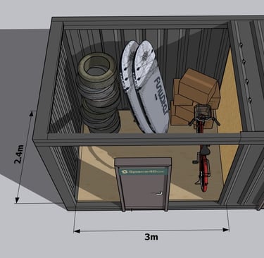 Erdvus self storage sandėliukas Kauno rajone – verslo ir didesniems poreikiams