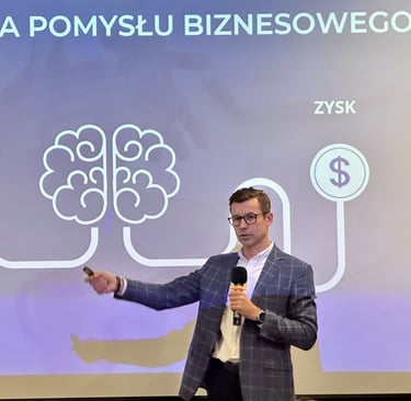 prelegent prezentacja pomysłu biznesowego 