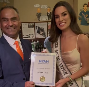 Nadeem Azhar with Miss New York USA!