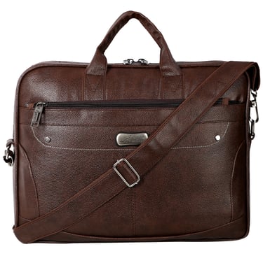 brown leather laptop office bags 