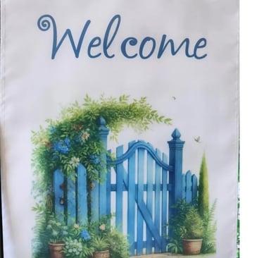 Cheerful garden flags each piece is a celebration of seasonal spirit and heartfelt craftsmanshiip.