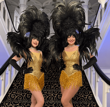 Greeters in a costume for an event