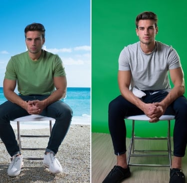 green screen for corporate video production