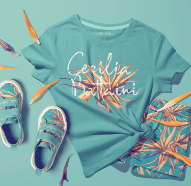 Kids Clothing featuring a floral pattern