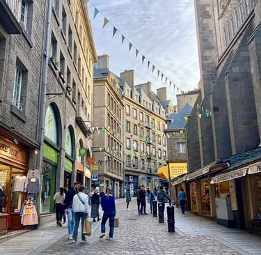 Rue pavée de  Saint-Malo