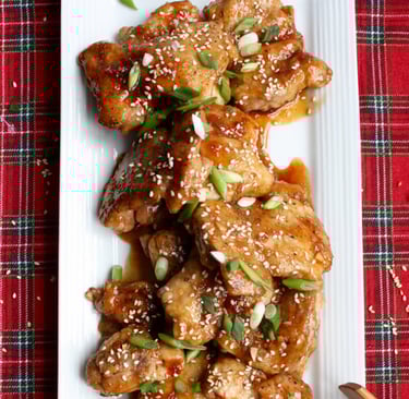 sweet and saucy chicken thighs