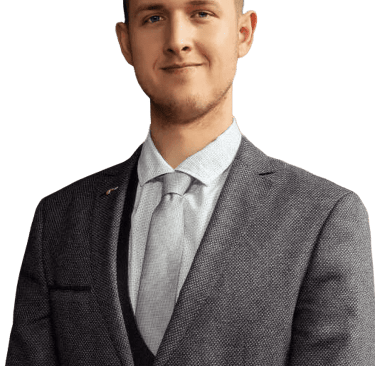 a man in a suit and tie with a suit