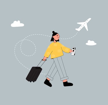 Never underestimate a masterfully-packed suitcase and a free spirit.