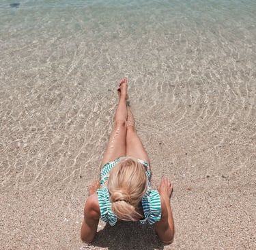 girls on the beach