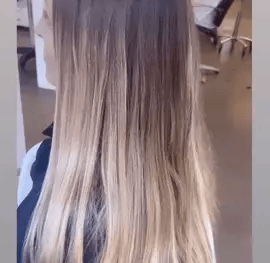 gif. cheveux de femme de dos