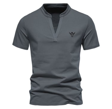 Custom V-Neck T-Shirt – Lightweight, Breathable Cotton/Polyester Blend, Fully Customizable