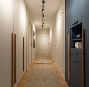 Rénovation d’un couloir dans un appartement