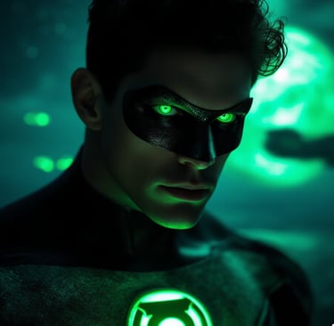 Ai generated image of green lantern