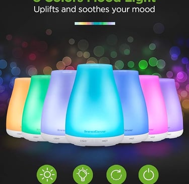 a group of colorful colored lights and a colorful light bulb on a black background