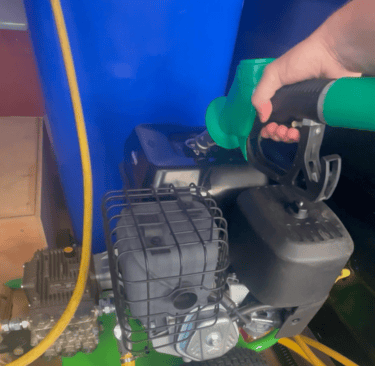 petrol powered pressure washer