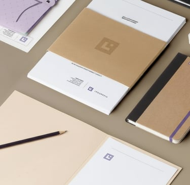 Set di cancelleria coordinata per architetti