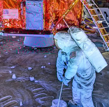 Kennedy space center lunar exhibit