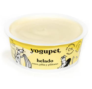 Yaourt glacé pour chien coco, ananas, banane