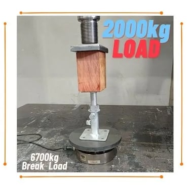 Load testing adjustable deck supports