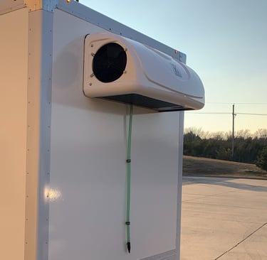 picture of the refrigeration unit on the mobile refrigerated trailer