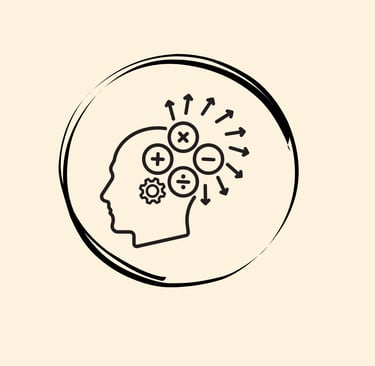 a person's head with gears coming out of a brain