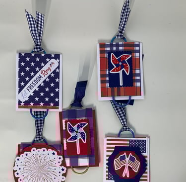 4th of July large paper clips