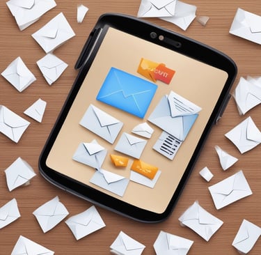 a woman sitting at a table with a lot of hair products