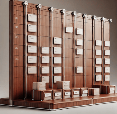 A high-end Kanban board representing expert execution through planning and workflow management.
