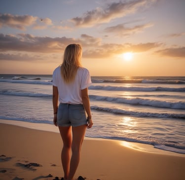 A woman running on a scenic trail, embodying strength and determination.
