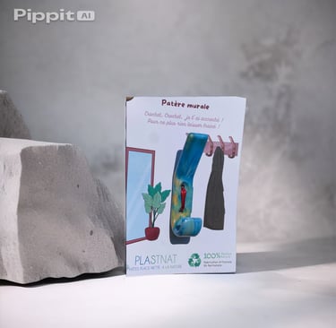 Porte manteau maternelle original, Plastnat, Plastique recyclé