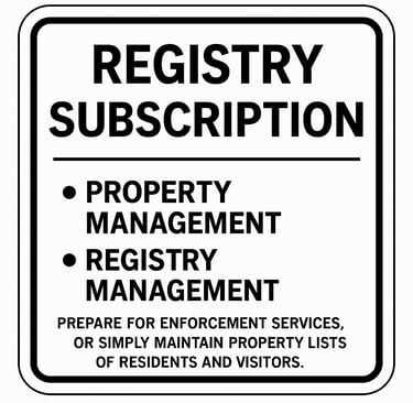 Access to Manage Visitors, Residents / Employees