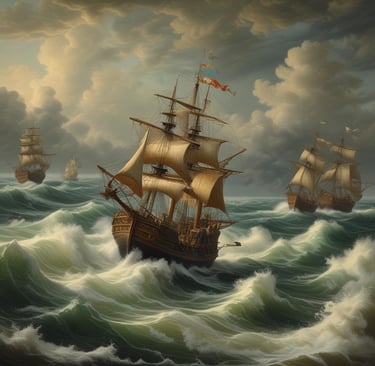 A dark, medieval monastery interior with flickering candlelight.