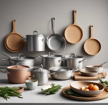 Stylish retail display featuring high-end electronics with subtle cyan accent lighting