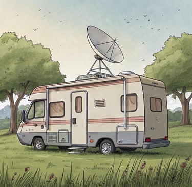 camping car tv parabole maroc