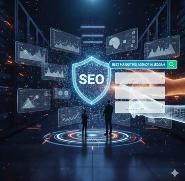 تحسين محركات البحث (SEO)  ​هو مجموعة من العمليات والتحسينات التي تجعل موقعك يظهر في النتائج الأولى ل