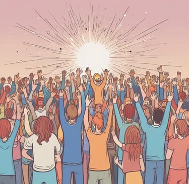 A welcoming community center entrance with cultural event posters on the walls.