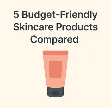 Minimalist thumbnail design with beige background, bold dark gray text reading “5 Budget-Friendly Sk